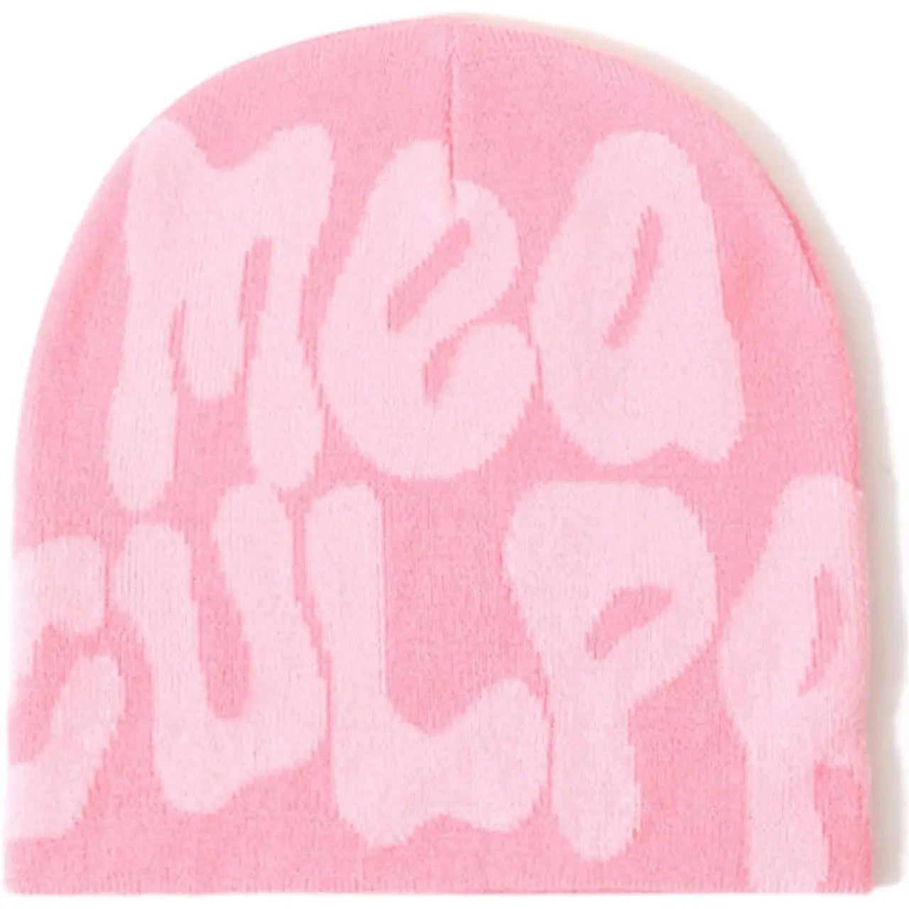 Y2K Beanie Hat Acrylic Knit Skull Cap Mea Culpa Graphic Design Winter Warm Beanies for Women Men