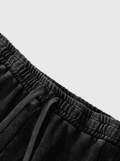 Men'S Sweatpants, with Side Seam Design, Gothic Print Pattern, Comfortable and Casual, Suitable for Everyday Wear, Stylish Casual Pants.